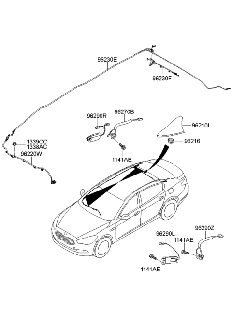 2015 Kia K900 Antenna Diagram