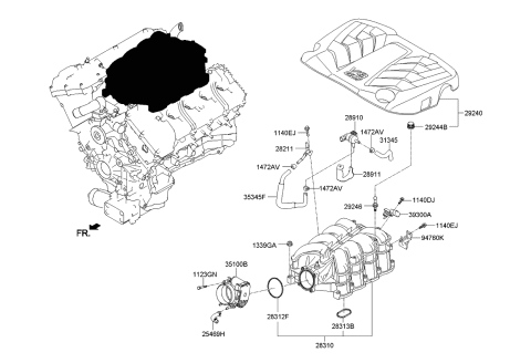 2015 Kia K900 Intake Manifold Diagram 2