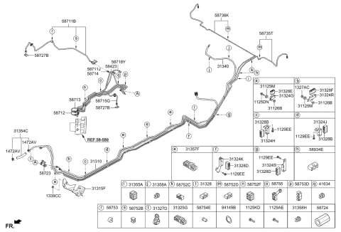 2015 Kia K900 Nut Diagram for 5875411120