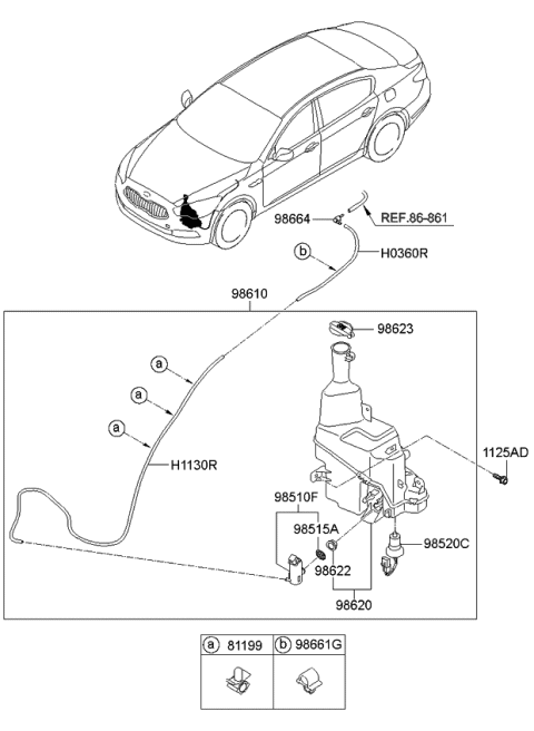 2015 Kia K900 Windshield Washer Diagram