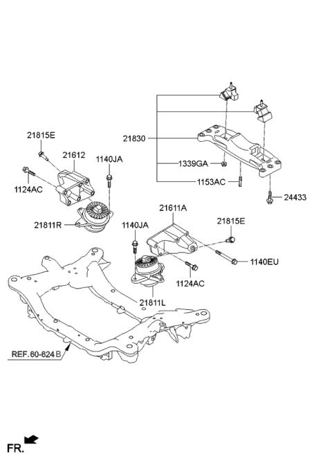 2015 Kia K900 Bolt Diagram for 218193M300