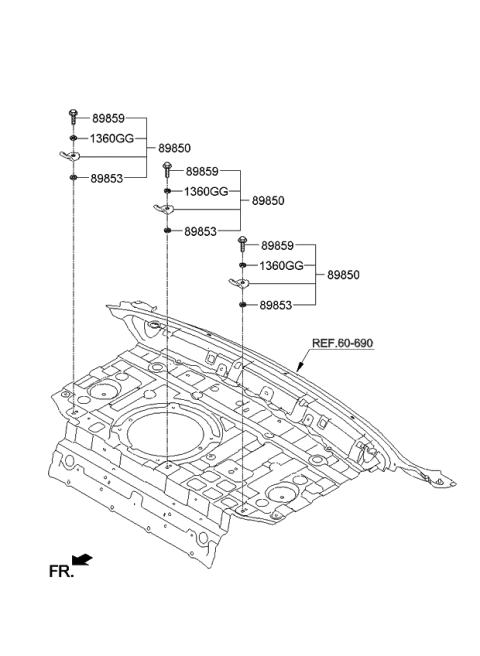 2015 Kia K900 Child Rest Holder Diagram