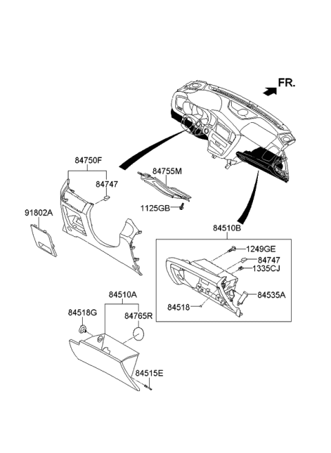 2015 Kia Optima Cover-Fuse Box Diagram for 847562TAB0VA