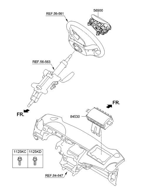 2015 Kia Optima Air Bag System Diagram 1