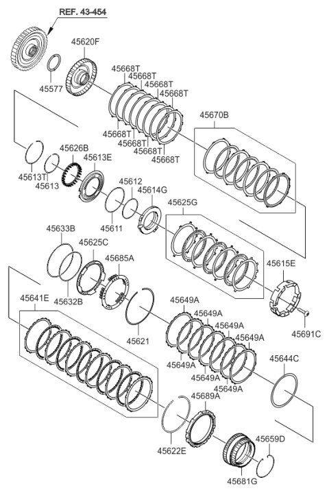 2014 Kia Optima Korean made Transaxle Brake-Auto Diagram