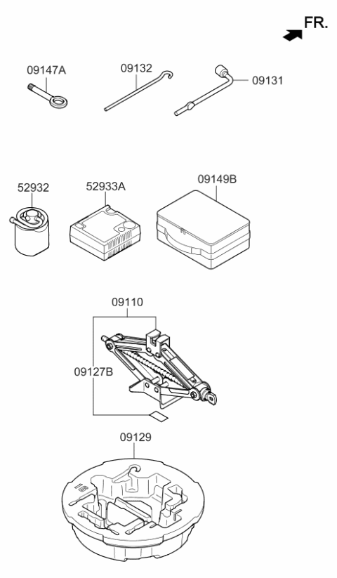 2014 Kia Optima Ovm Tool Diagram