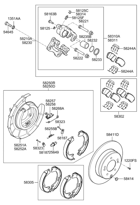 2014 Kia Optima Rear Wheel Brake Diagram