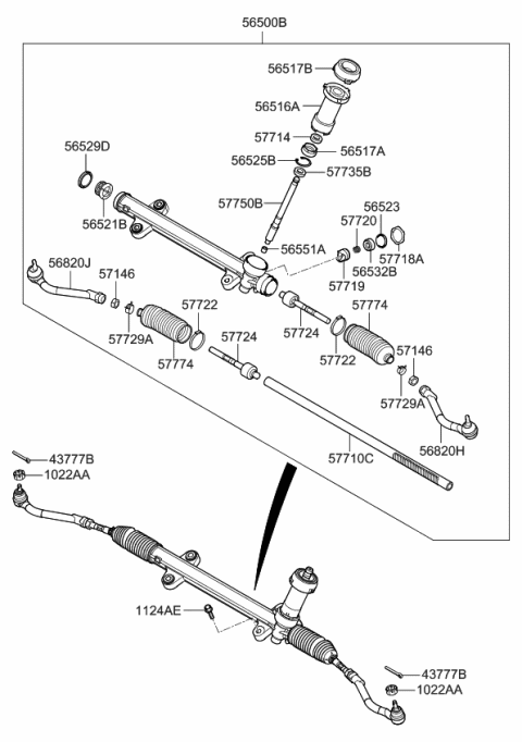 2015 Kia Optima Power Steering Gear Box Diagram