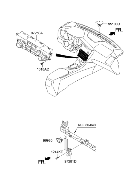 2015 Kia Optima Heater System-Heater Control Diagram