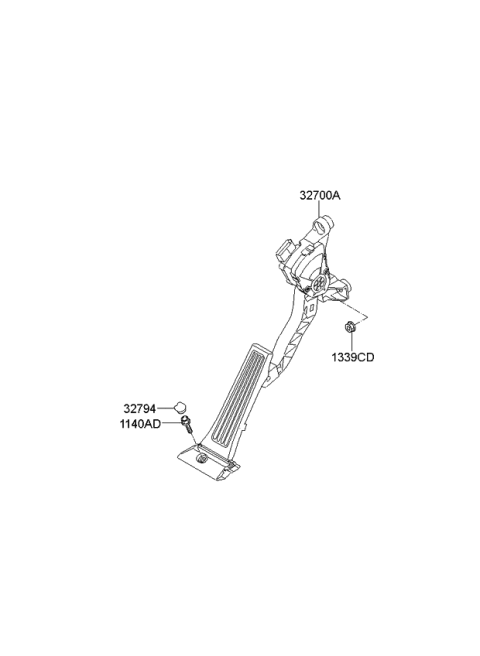 2014 Kia Optima Accelerator Pedal Diagram