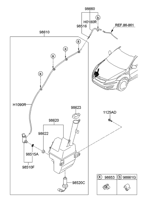 2015 Kia Optima Windshield Washer Diagram