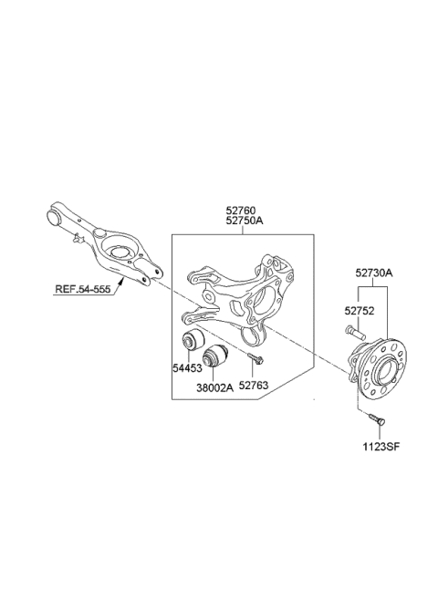 2014 Kia Optima Korean made Rear Axle Diagram