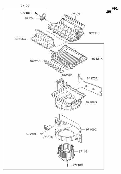 2014 Kia Optima Heater System-Heater & Blower Diagram 2