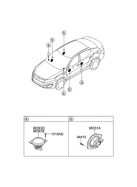 2014 Kia Optima Speaker Diagram