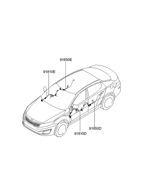 2014 Kia Optima Wiring Assembly-Front Door(Pa Diagram for 916302T150