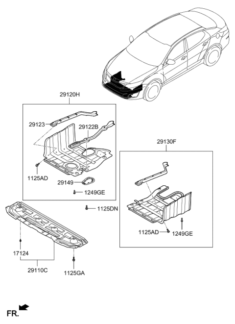 2015 Kia Optima Under Cover Diagram