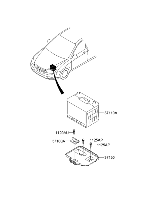 2009 Kia Spectra Battery Diagram