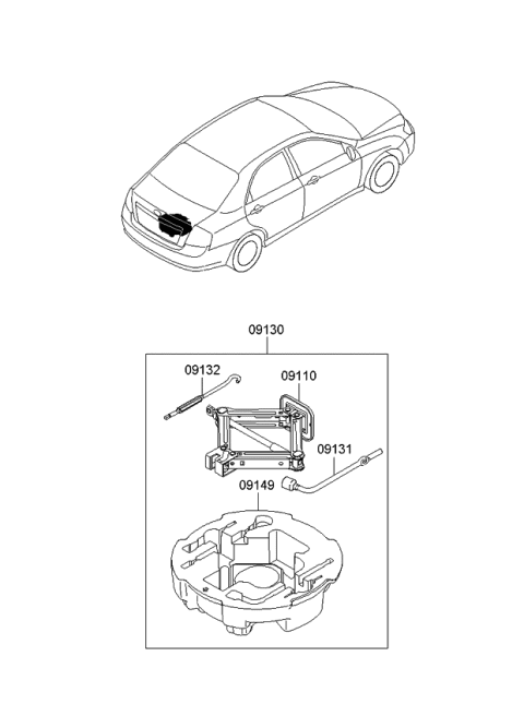 2008 Kia Spectra Ovm Tool Diagram