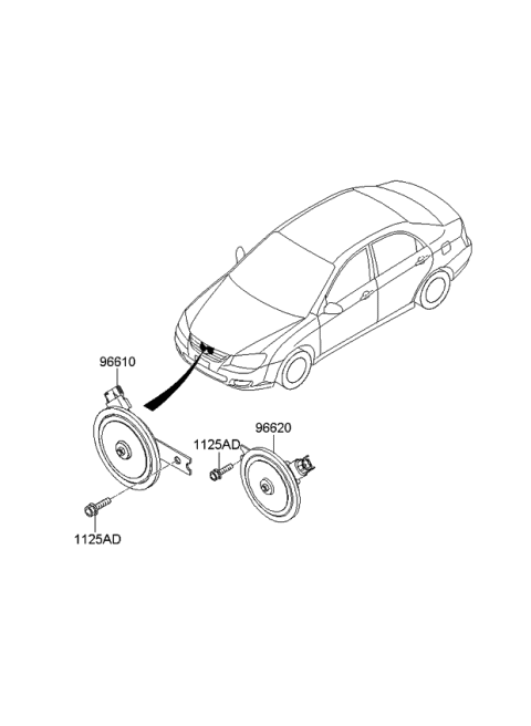 2009 Kia Spectra Horn Diagram