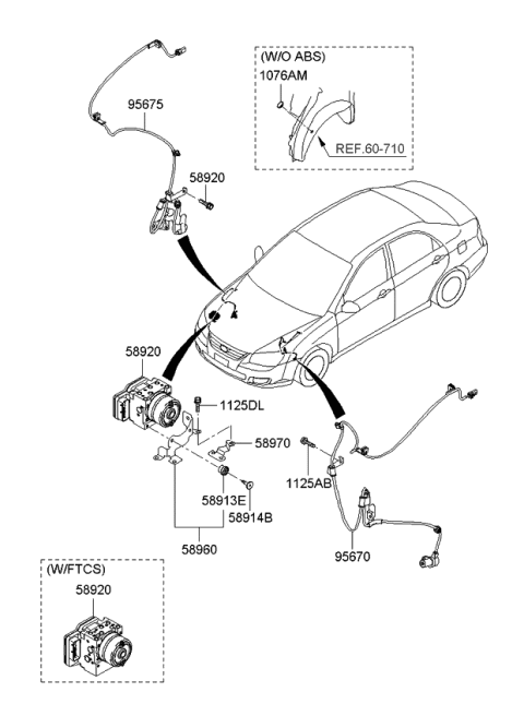 2008 Kia Spectra Hydraulic Module Diagram