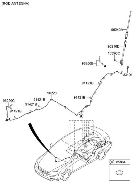 2009 Kia Spectra Antenna Diagram 2