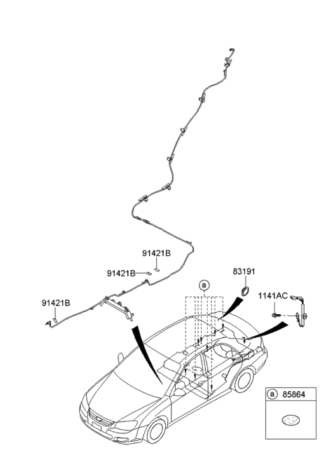 2008 Kia Spectra Antenna Diagram 1