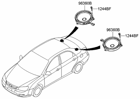 2007 Kia Spectra Speaker Diagram