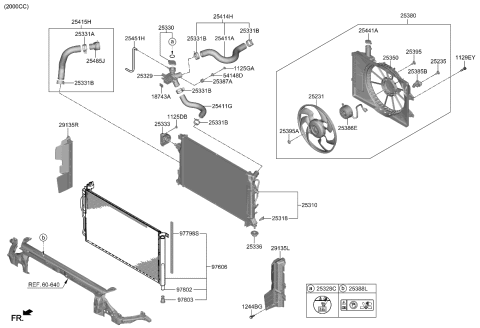 2022 Kia Forte Engine Cooling System Diagram 1