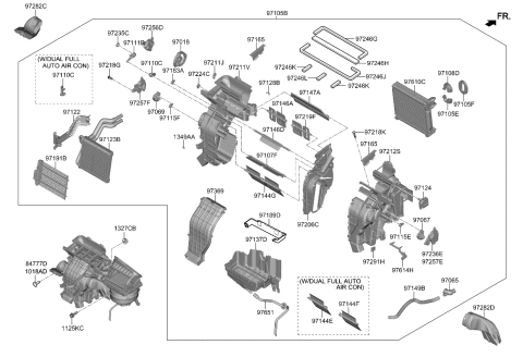 2023 Kia Forte Heater System-Heater & Blower Diagram 1