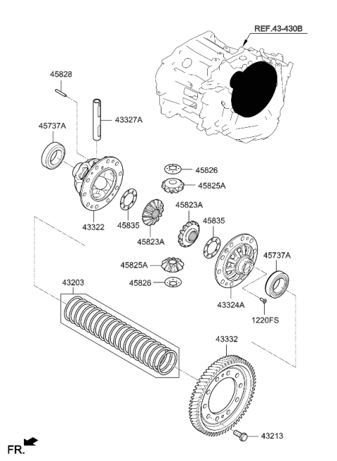 2023 Kia Forte Transaxle Gear-Manual Diagram 3