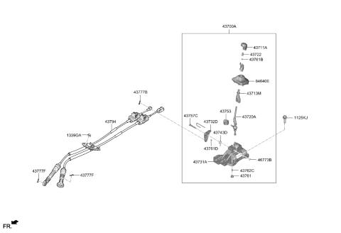 2023 Kia Forte Shift Lever Control Diagram 2