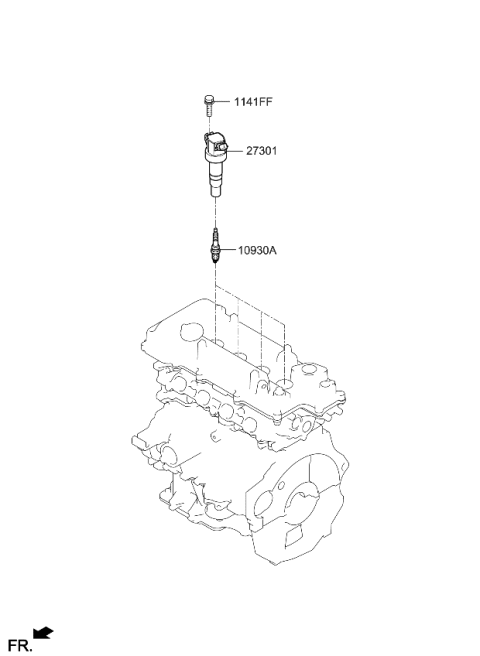 2023 Kia Forte Spark Plug & Cable Diagram 1