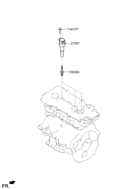 2022 Kia Forte Spark Plug & Cable Diagram 1