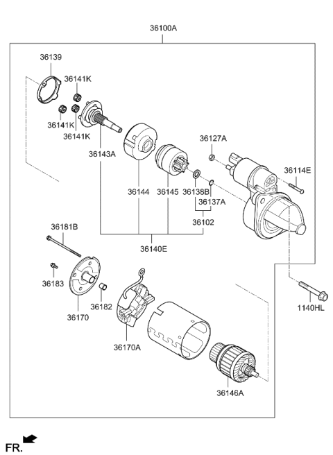 2022 Kia Forte Starter Diagram 2