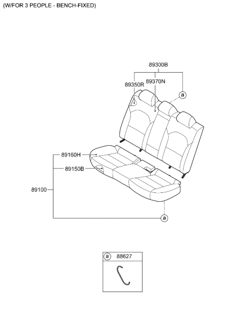 2022 Kia Forte 2ND Seat Diagram 3