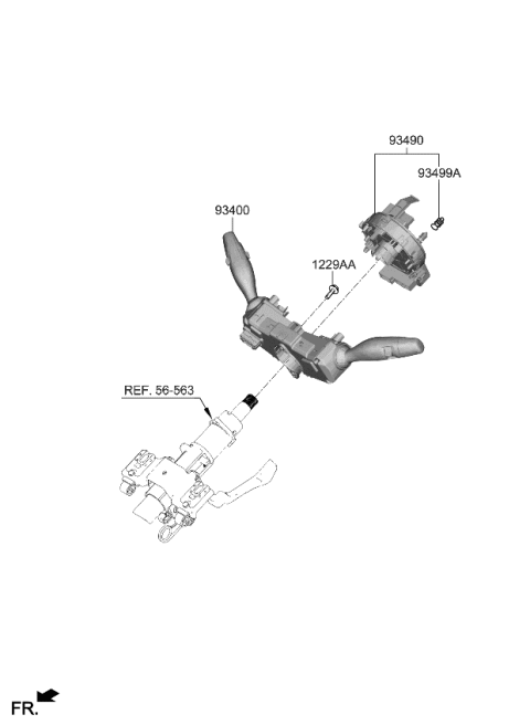 2023 Kia Forte Multifunction Switch Diagram