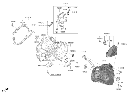 2023 Kia Forte Transaxle Case-Manual Diagram 2