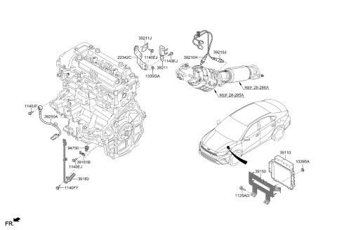 2022 Kia Forte Electronic Control Diagram 1