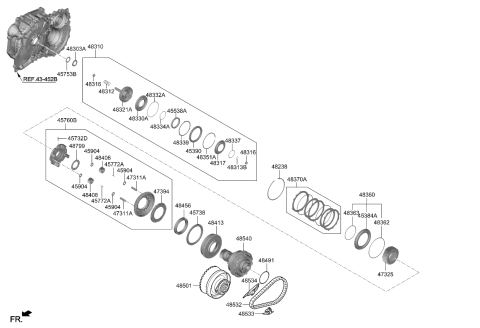 2022 Kia Forte Transaxle Clutch-Auto Diagram 1