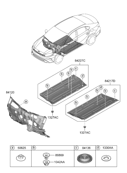 2022 Kia Forte Isolation Pad & Plug Diagram 2