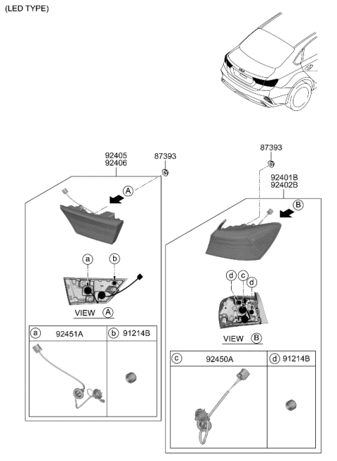 2023 Kia Forte Rear Combination Lamp Diagram 2