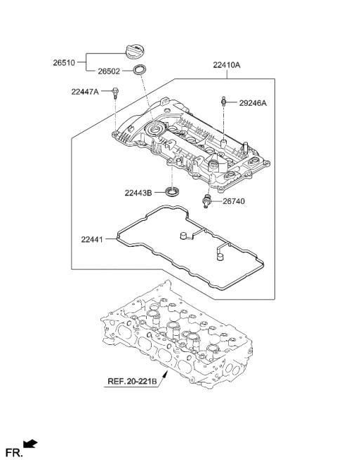 2023 Kia Forte Rocker Cover Diagram 2