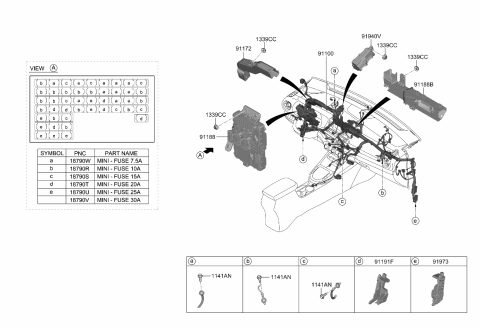 2022 Kia Forte Protector-Wiring Diagram for 91961M6020