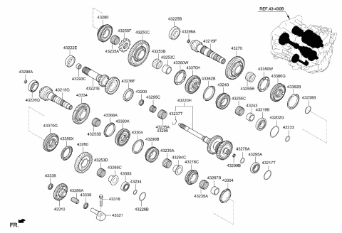 2022 Kia Forte Transaxle Gear-Manual Diagram 1