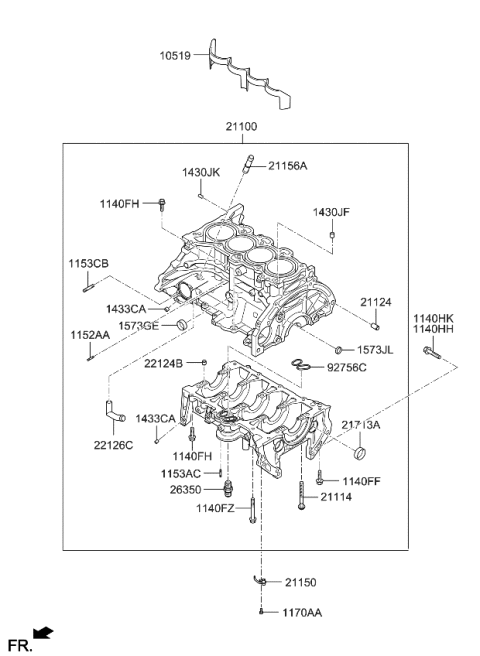 2022 Kia Forte Cylinder Block Diagram 2