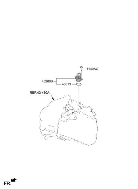 2023 Kia Forte Speedometer Driven Gear Diagram