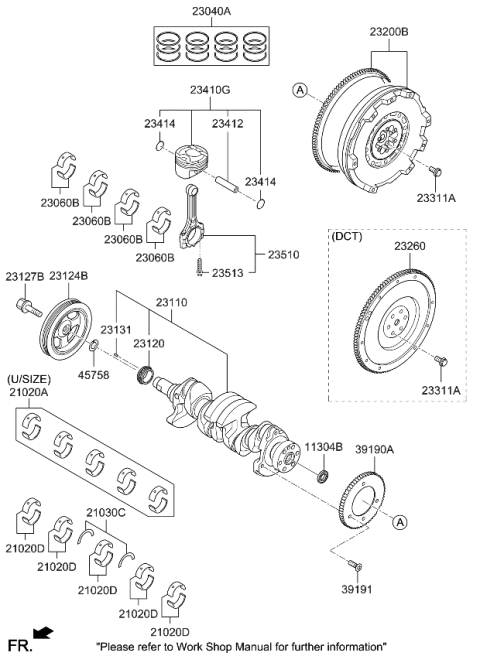 2023 Kia Forte Crankshaft & Piston Diagram 1
