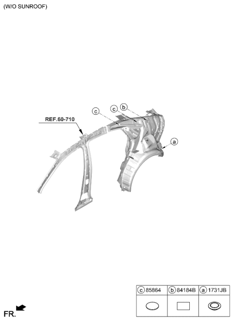 2022 Kia Forte Sunroof Diagram 2