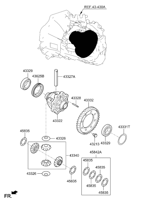 2023 Kia Forte Transaxle Gear-Manual Diagram 4