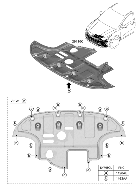 2023 Kia Forte Under Cover Diagram